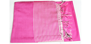 Silke tørklæde pink, halstørklæde, tørklæde, sjal, dug, tæppe. Fås hos Love UR Home.